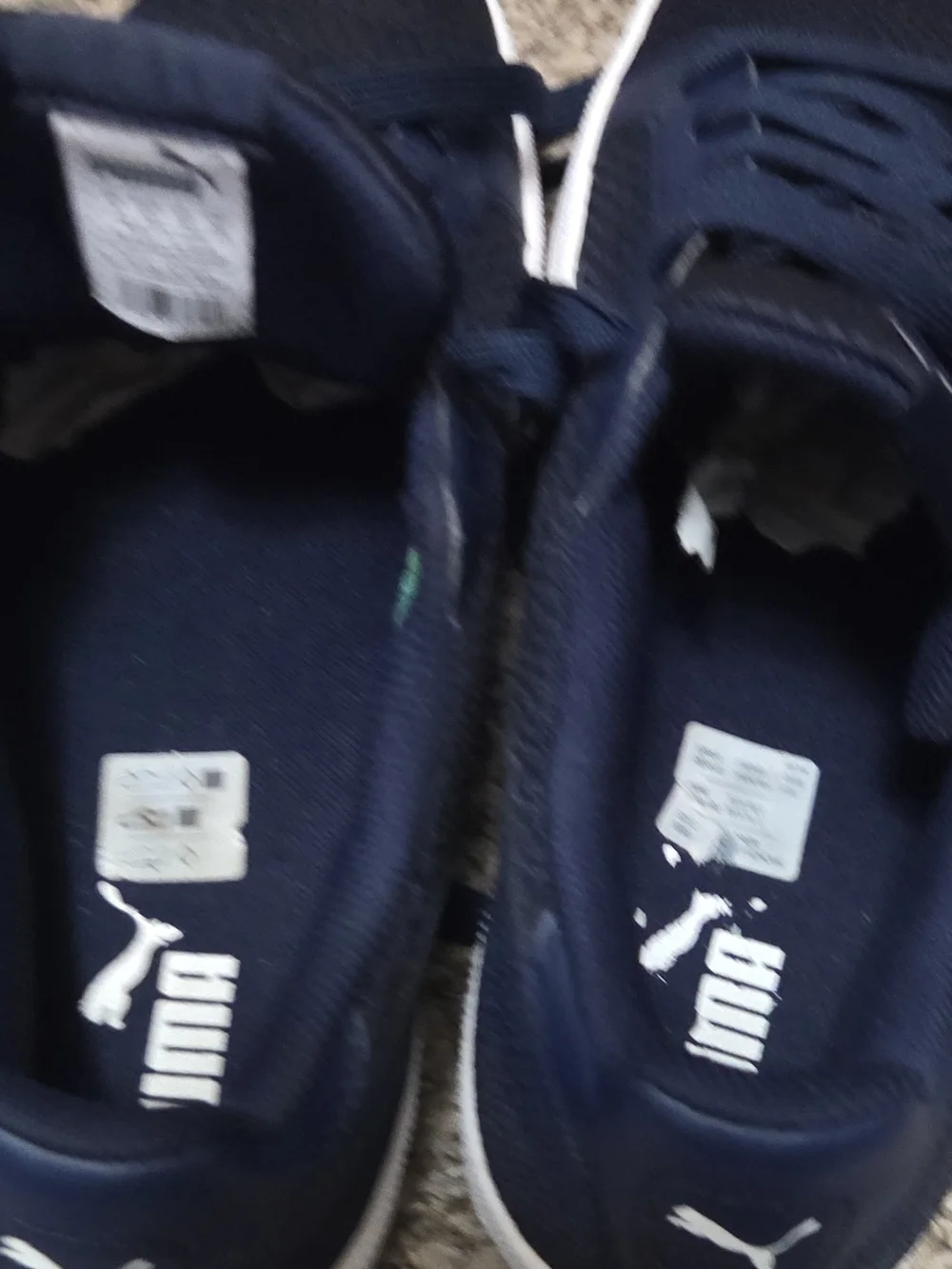 size 9 MEN'S PUMA SMASH KNIT BLUE navy CASUAL SHOES